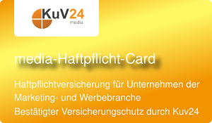 Ihre KuV24-media Haftpflicht-Card KuV24-media Haftpflicht-Card